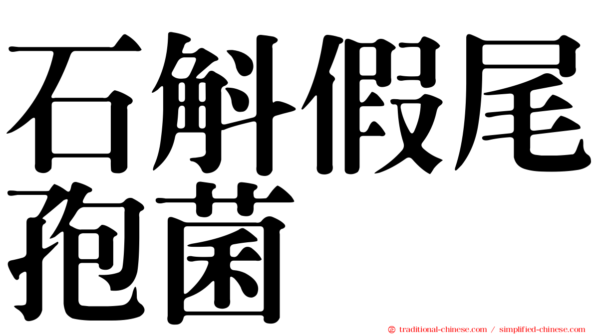石斛假尾孢菌