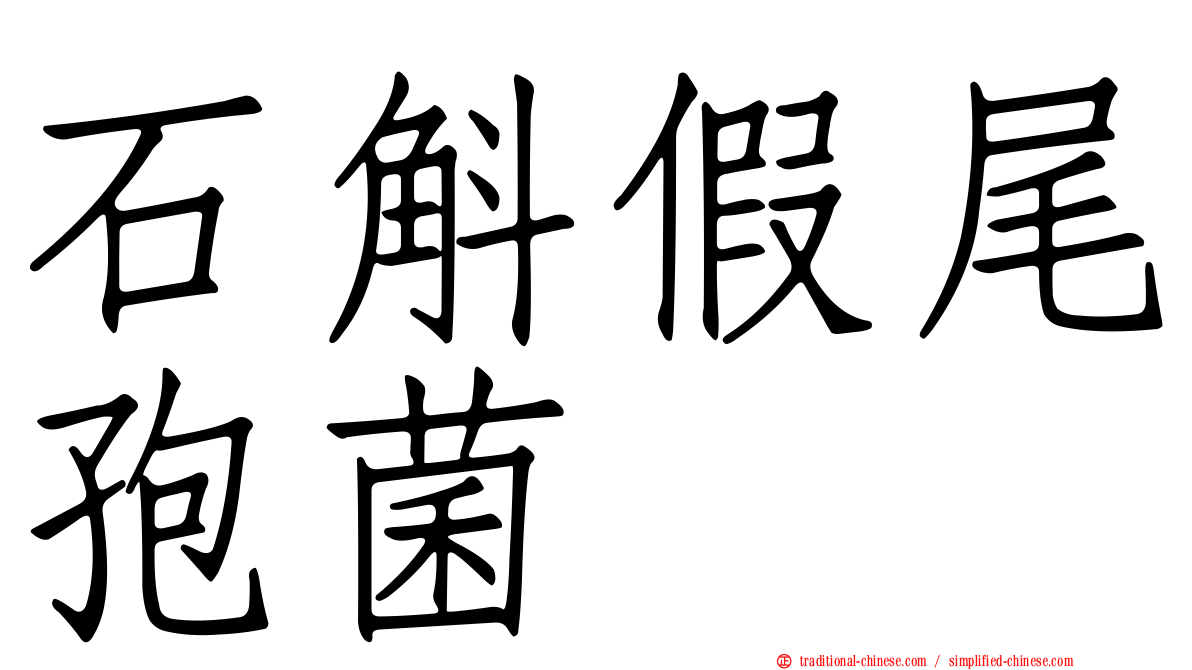 石斛假尾孢菌