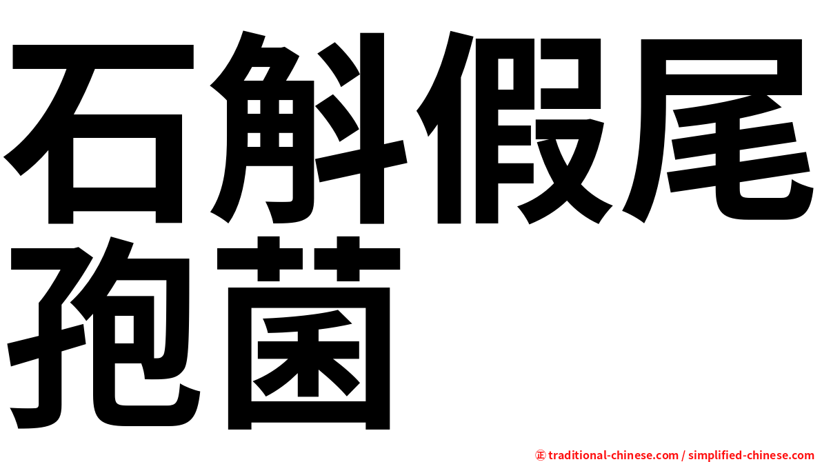 石斛假尾孢菌