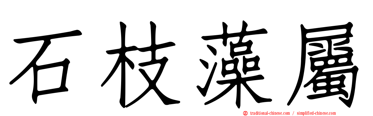 石枝藻屬