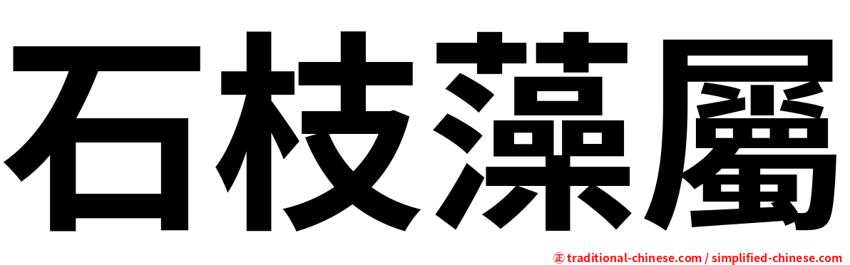 石枝藻屬
