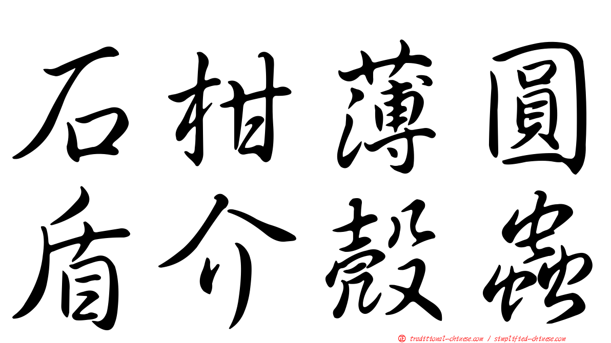 石柑薄圓盾介殼蟲