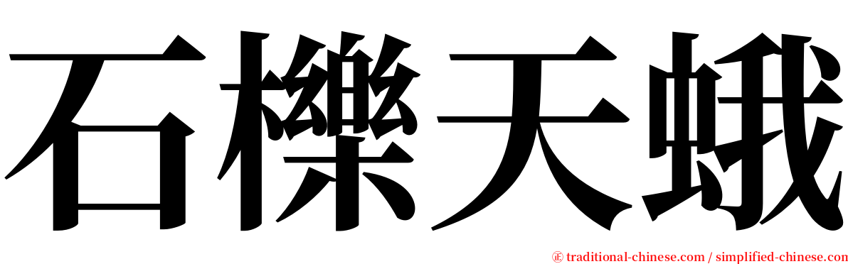 石櫟天蛾 serif font