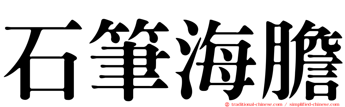 石筆海膽