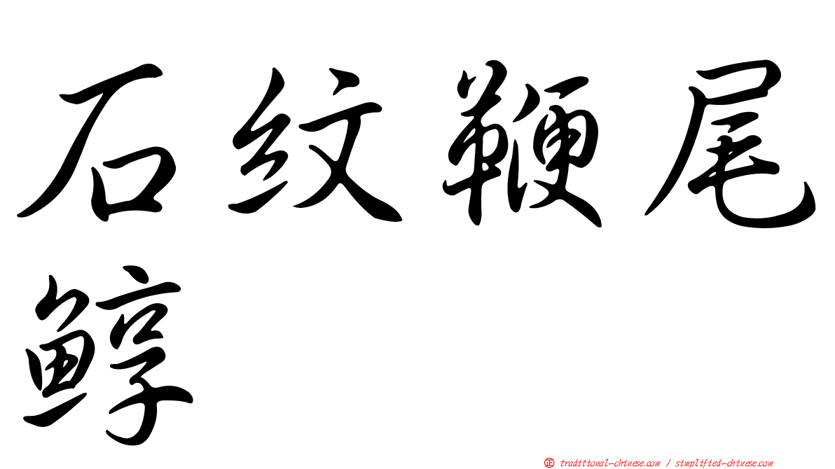 石紋鞭尾鯙