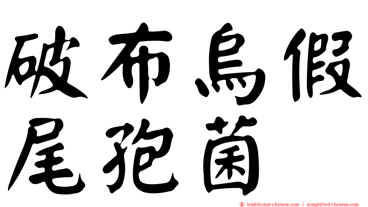 破布烏假尾孢菌