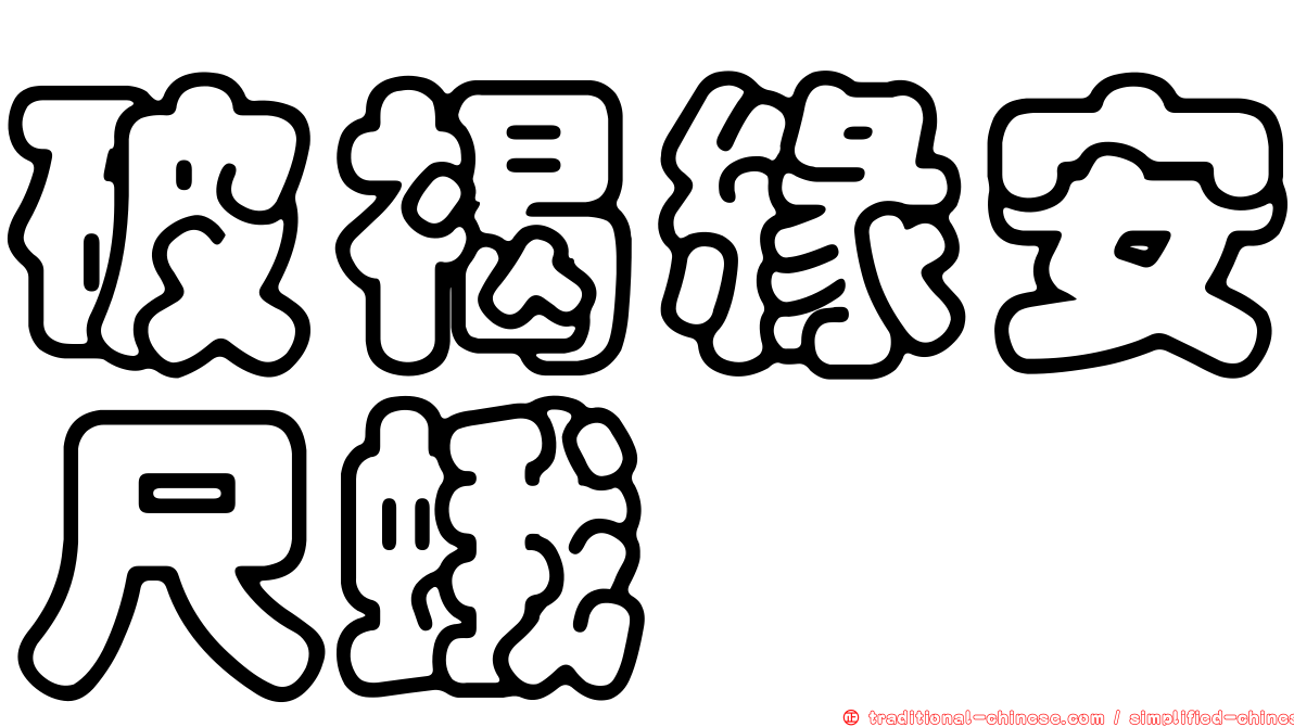破褐緣安尺蛾