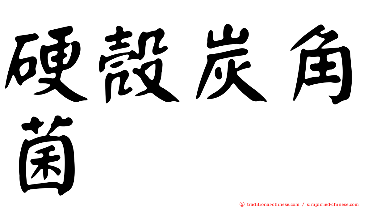 硬殼炭角菌