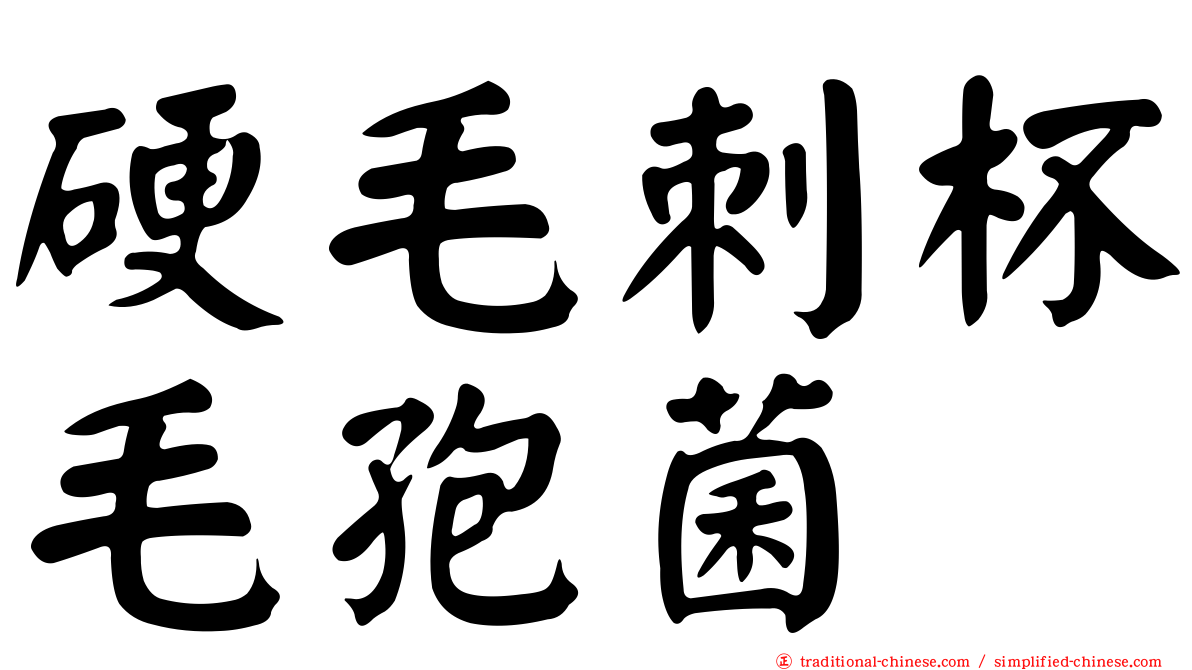 硬毛刺杯毛孢菌