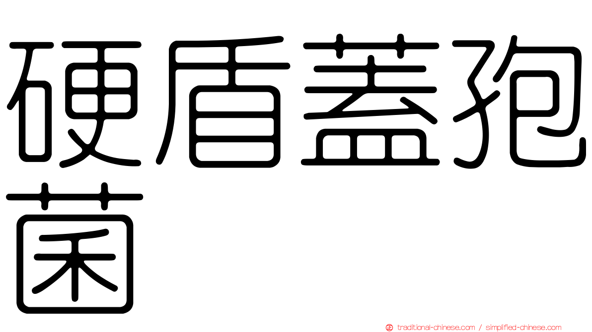 硬盾蓋孢菌