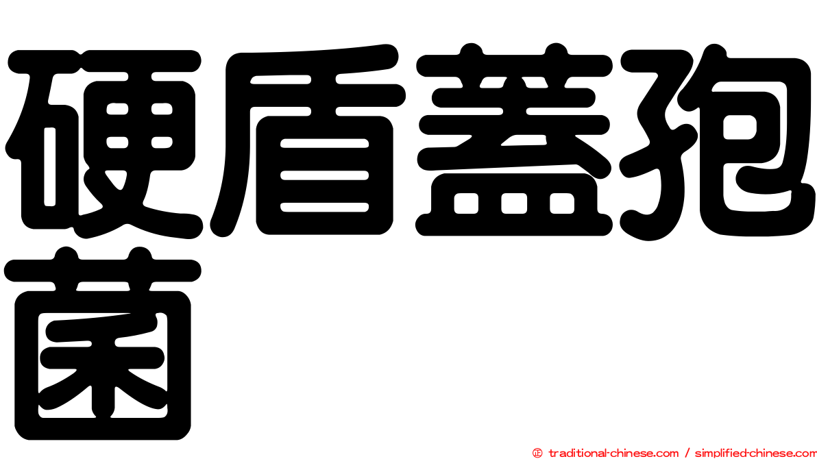 硬盾蓋孢菌