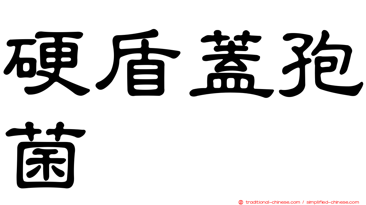 硬盾蓋孢菌
