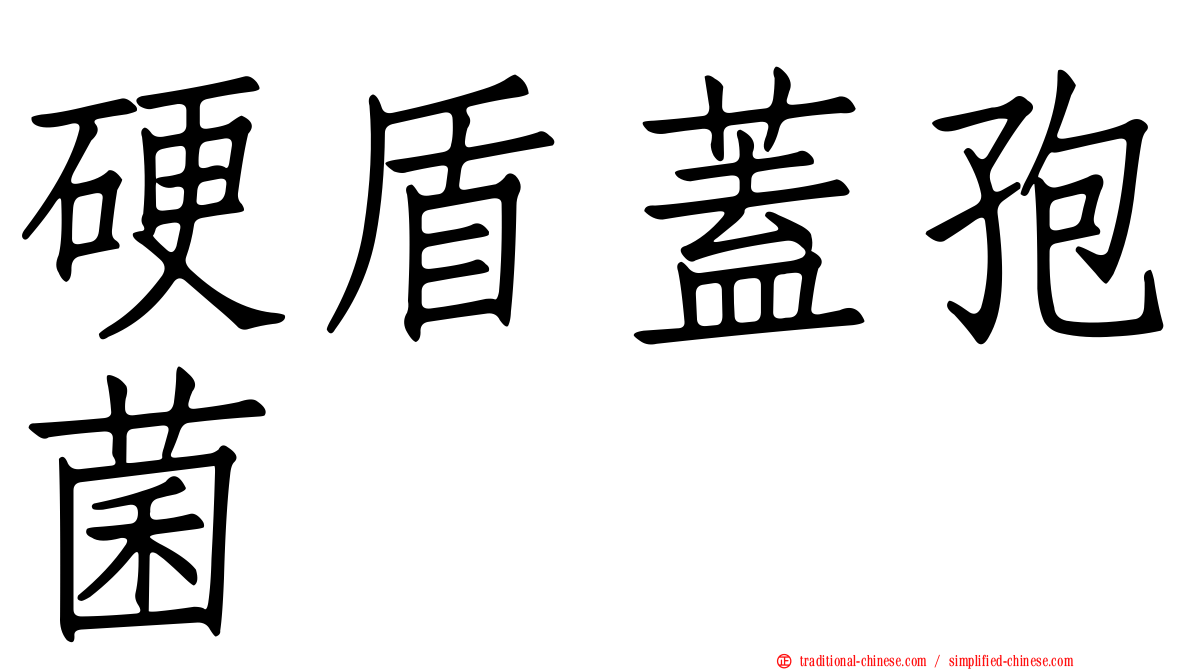 硬盾蓋孢菌
