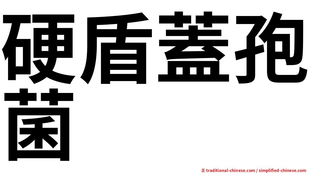 硬盾蓋孢菌