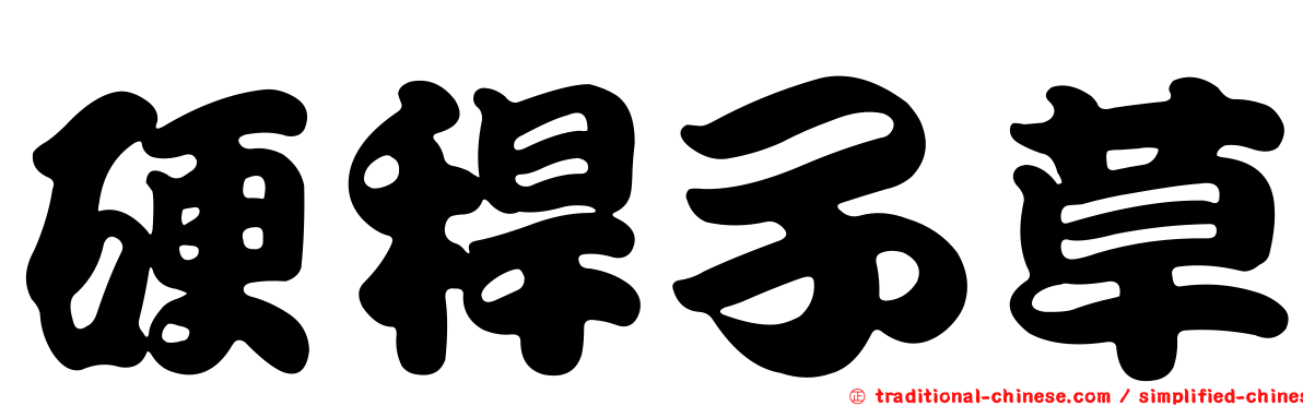 硬稈子草