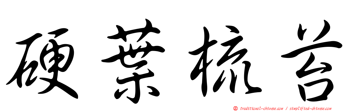硬葉梳苔
