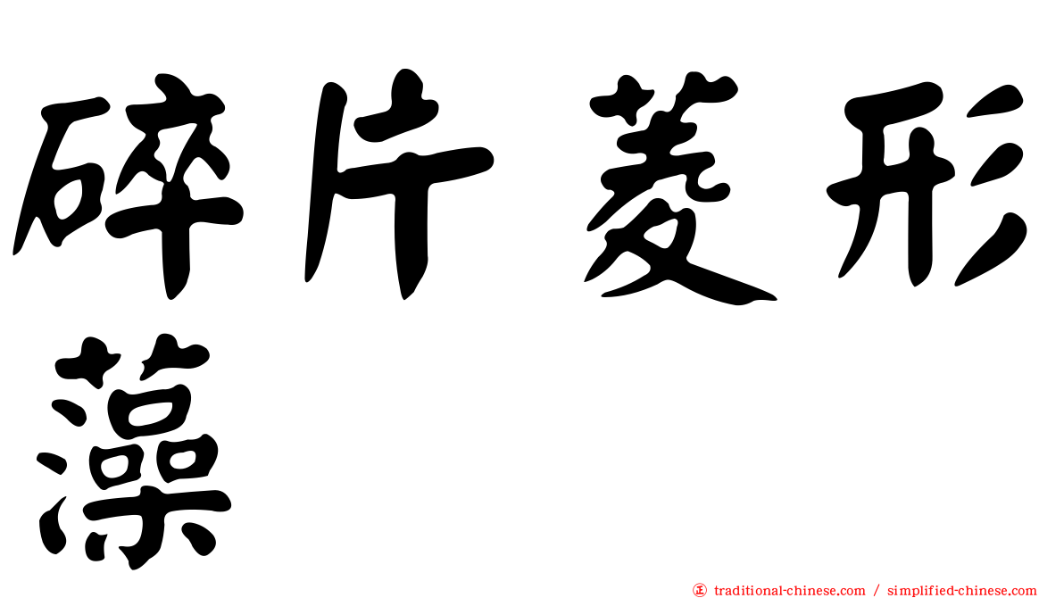 碎片菱形藻