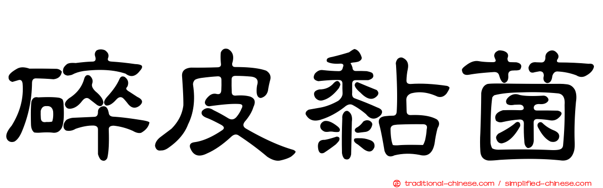 碎皮黏菌