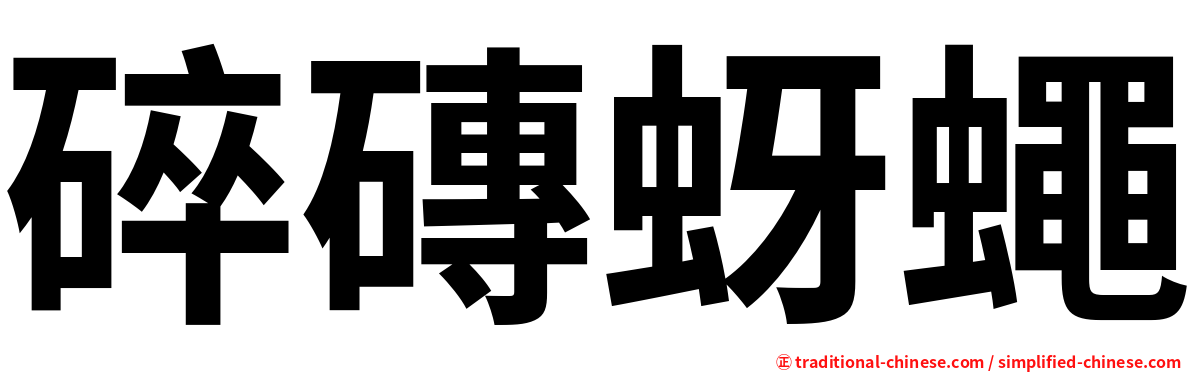 碎磚蚜蠅
