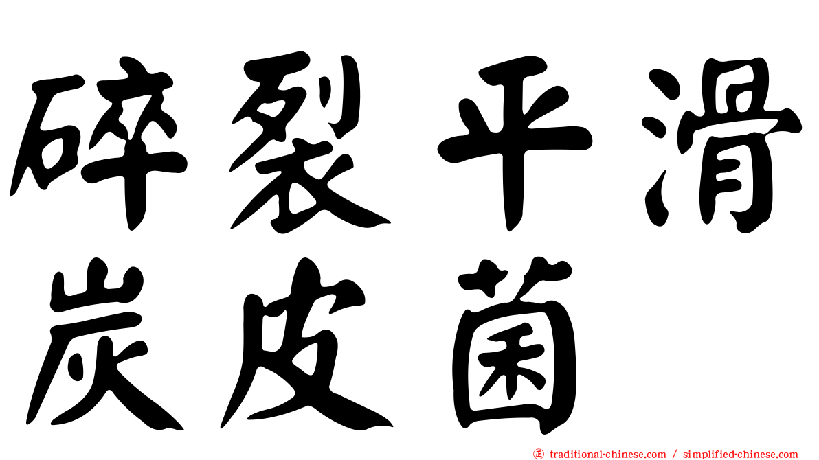 碎裂平滑炭皮菌