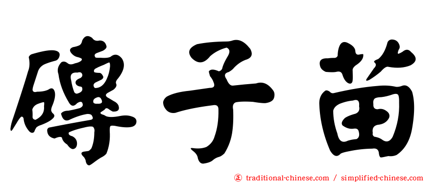 磚子苗