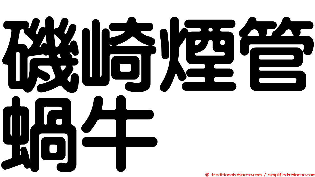 磯崎煙管蝸牛