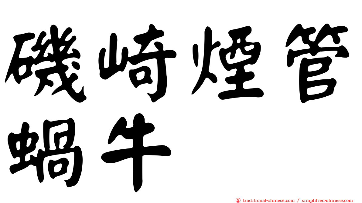 磯崎煙管蝸牛