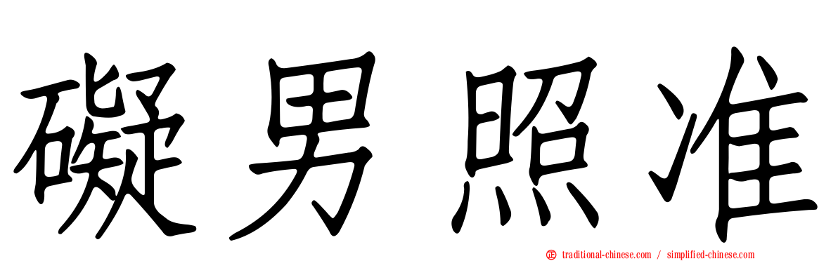 礙男照准