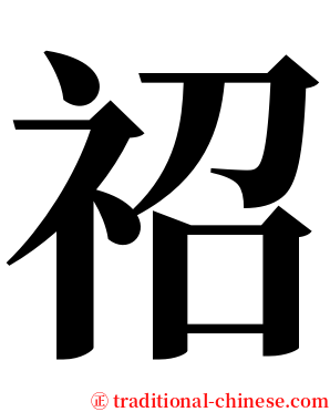 祒 serif font