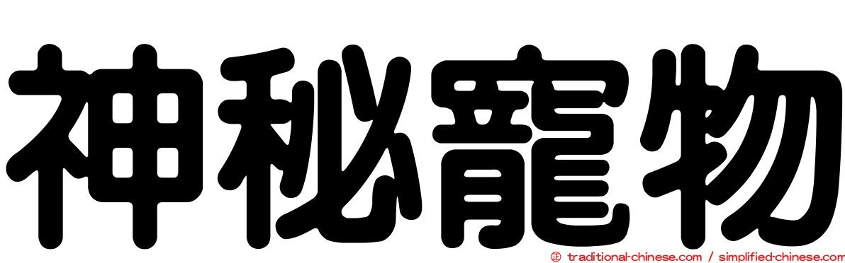 神秘寵物