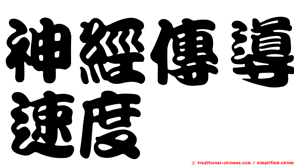 神經傳導速度