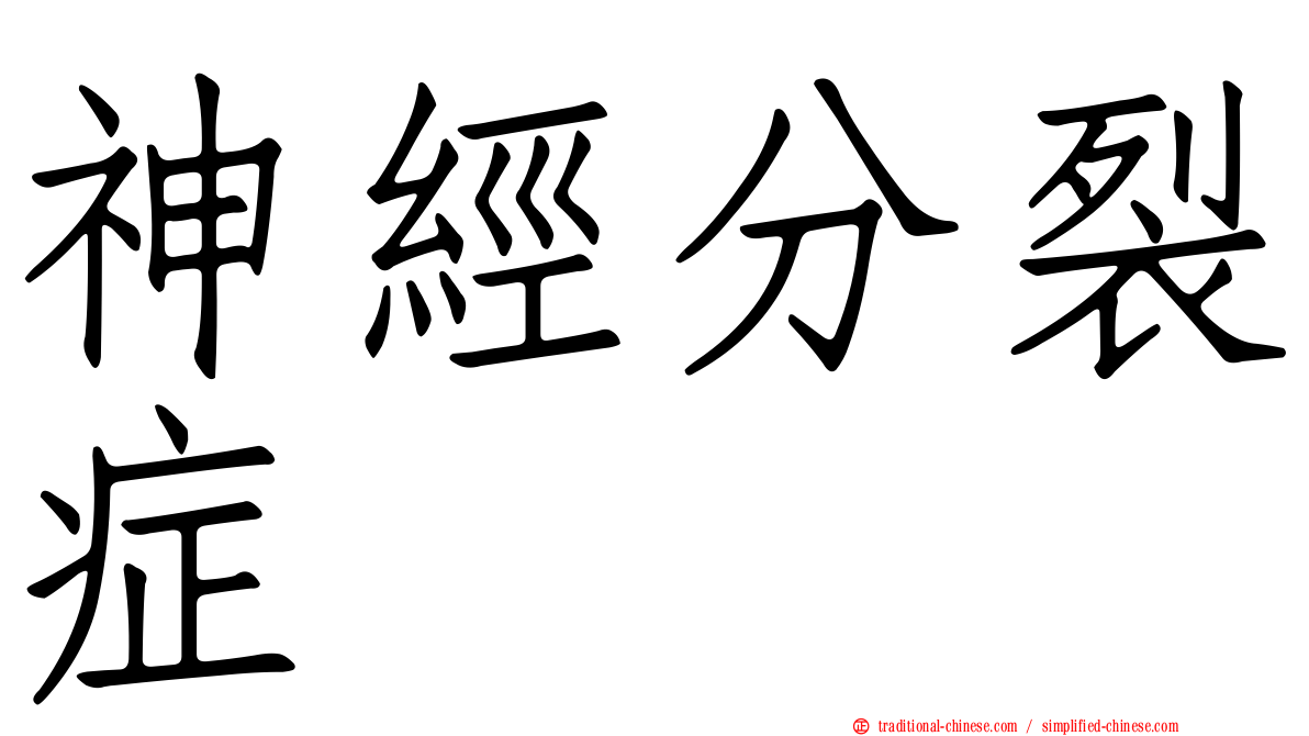 神經分裂症
