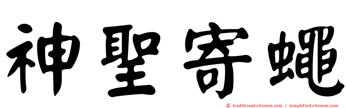 神聖寄蠅