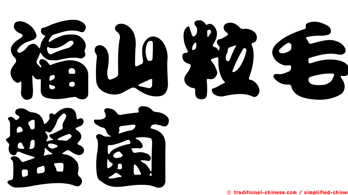 福山粒毛盤菌