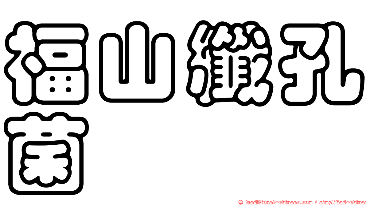 福山纖孔菌