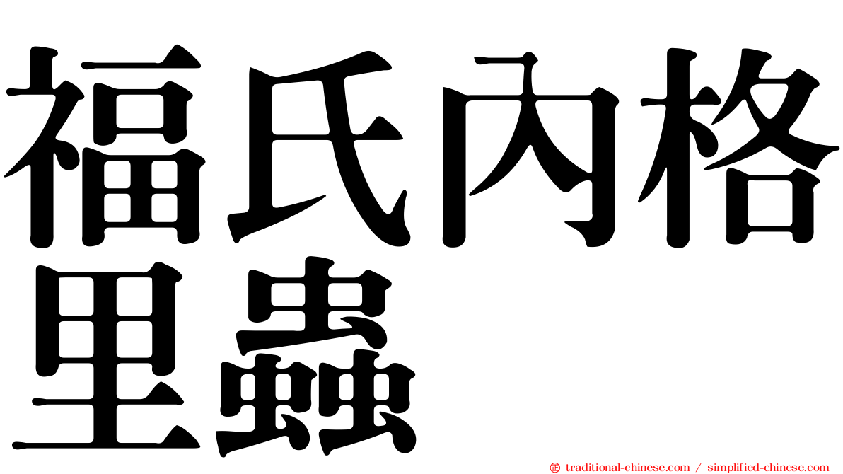 福氏內格里蟲