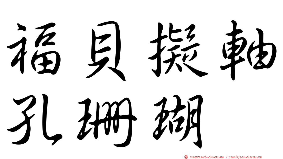 福貝擬軸孔珊瑚