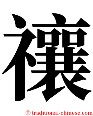禳 serif font