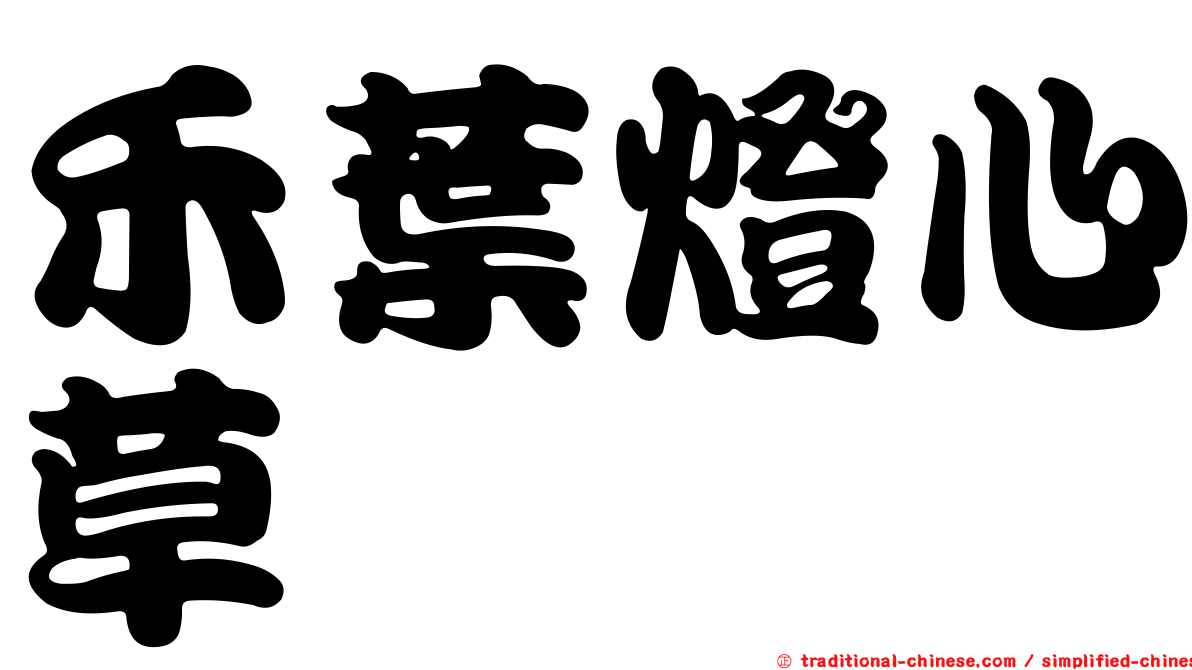 禾葉燈心草