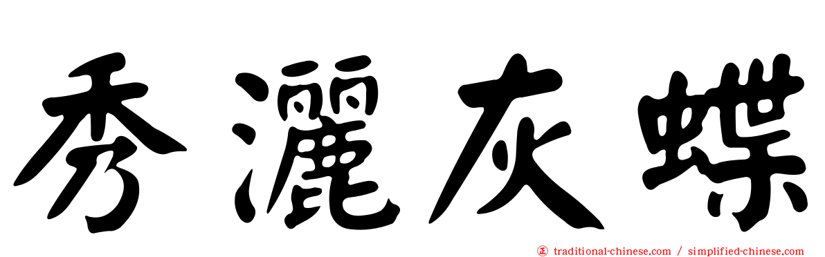 秀灑灰蝶