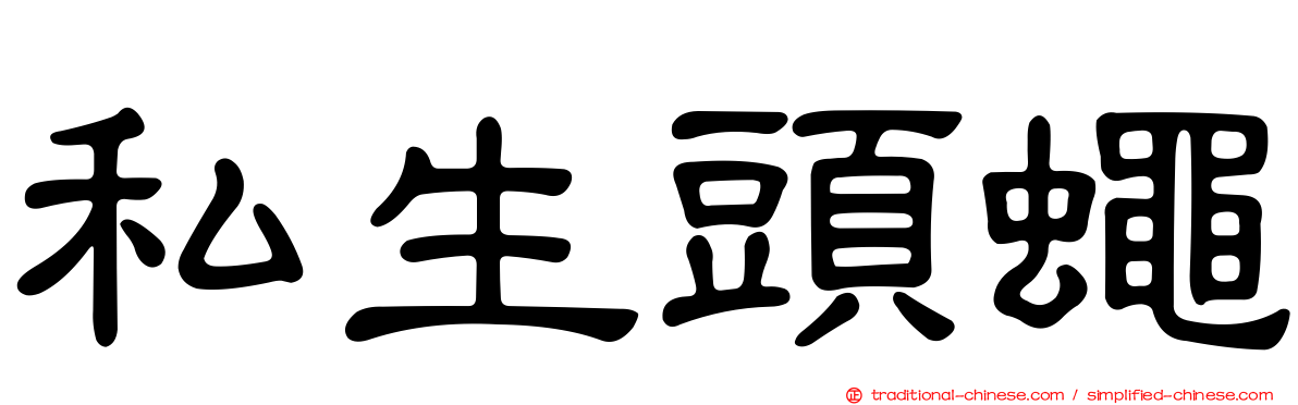 私生頭蠅