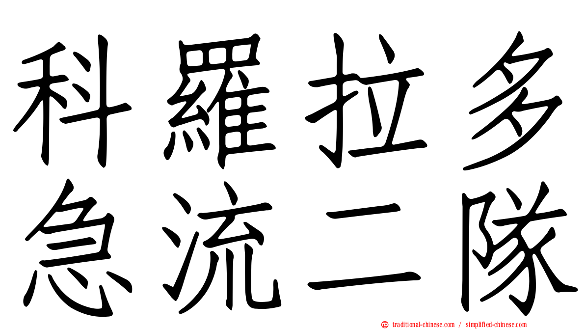 科羅拉多急流二隊