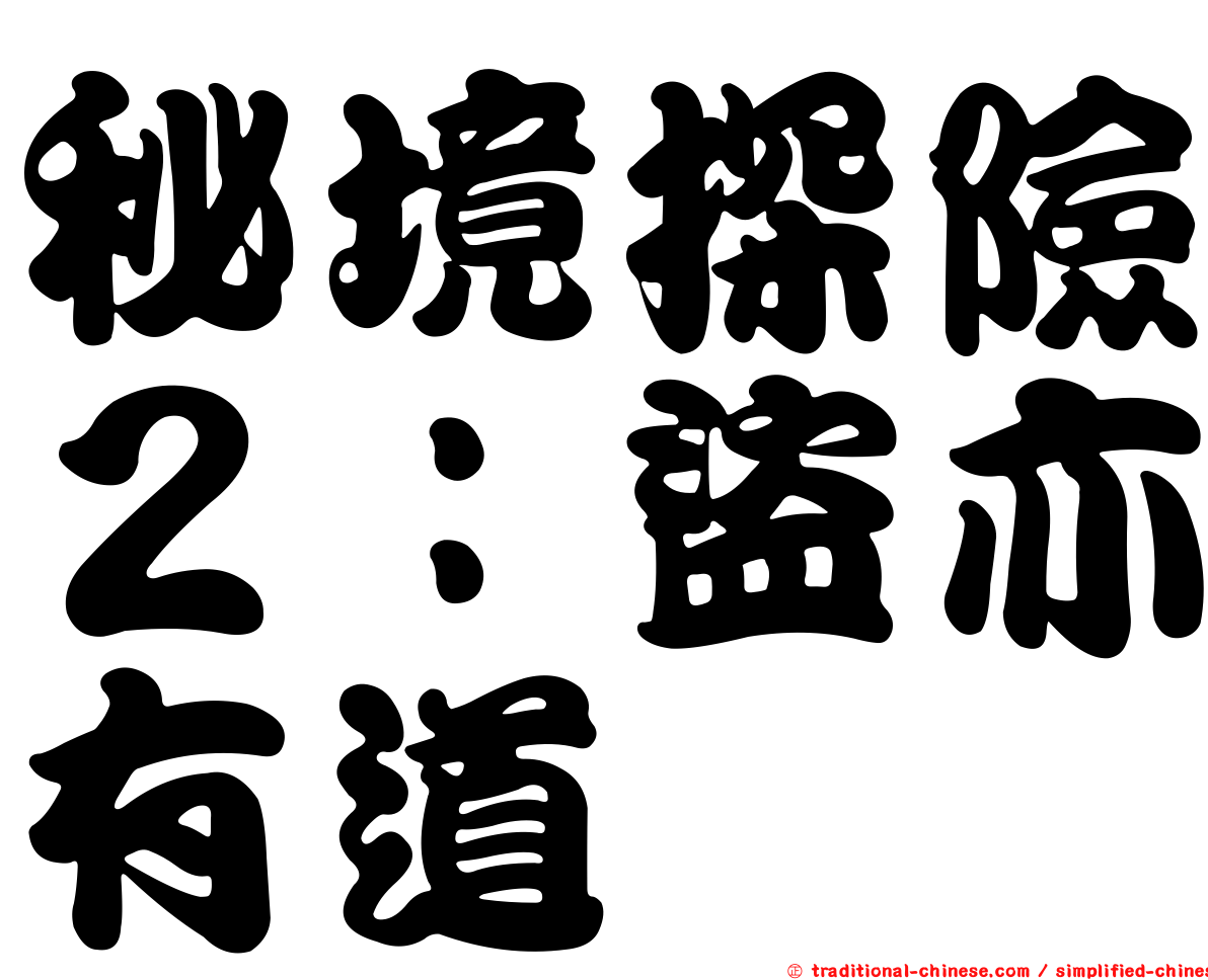 秘境探險２：盜亦有道