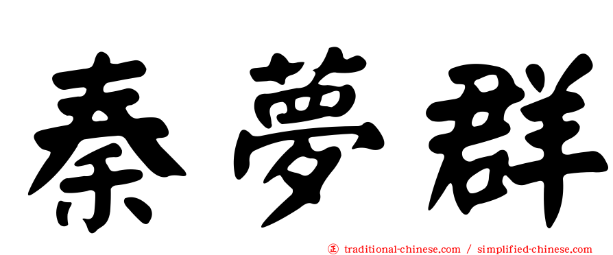 秦夢群