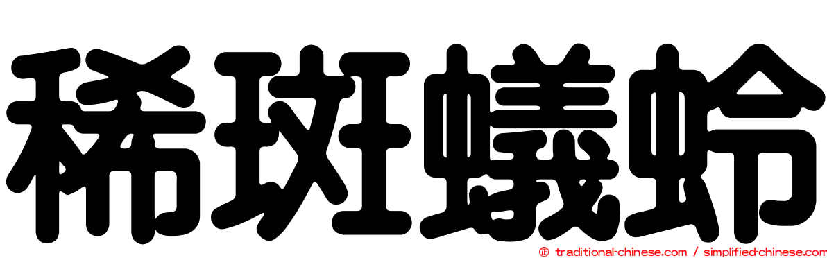 稀斑蟻蛉
