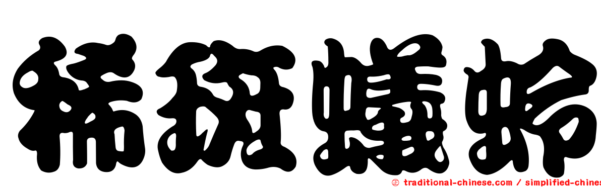 稀斑蟻蛉