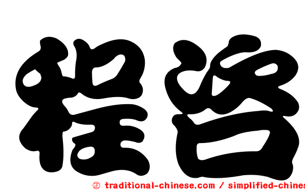程咨