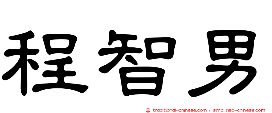 程智男