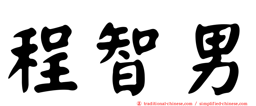 程智男
