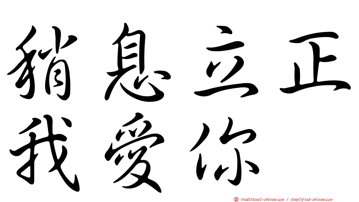 稍息立正我愛你